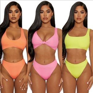 Brand New Naked Wardrobe Ribbed Bikini